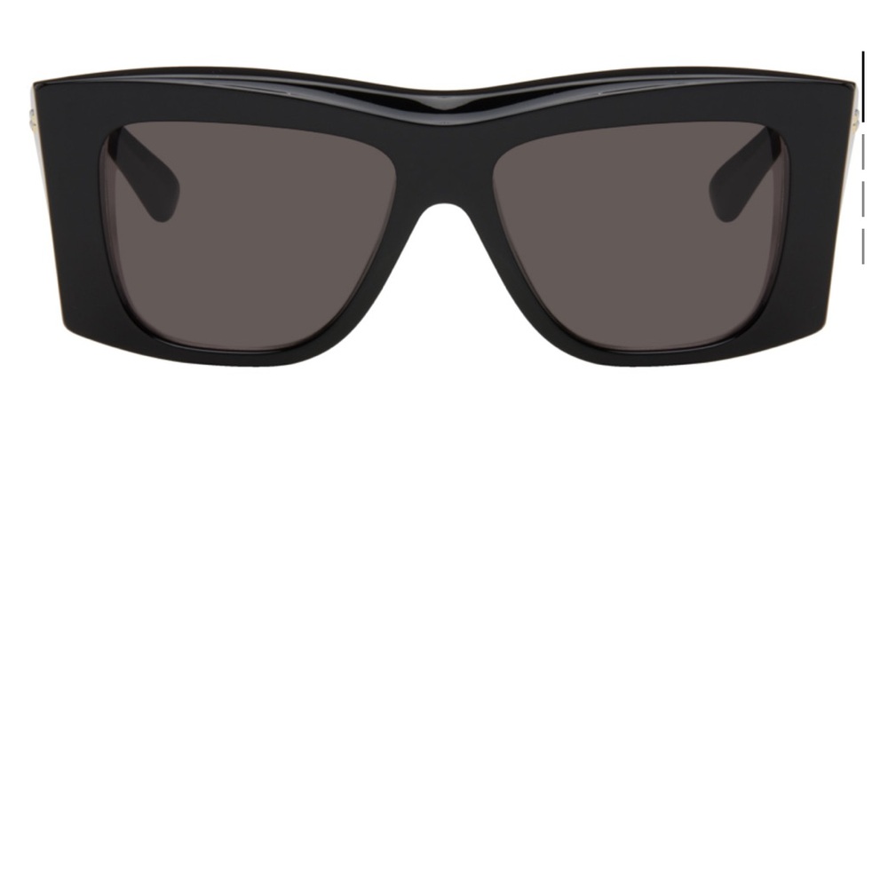 Bottega Veneta black visor sunglasses with case and cloth - Picture 2 of 16